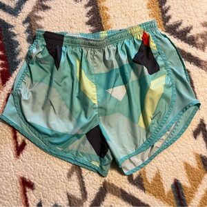 Green Nike Tempo Women's Brief-Lined Running Shorts